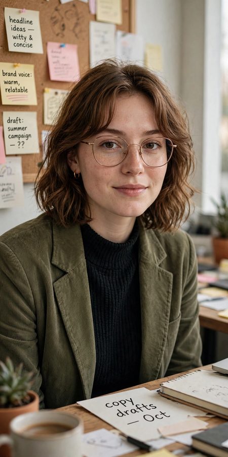 Portrait of Celeste at her writing desk
